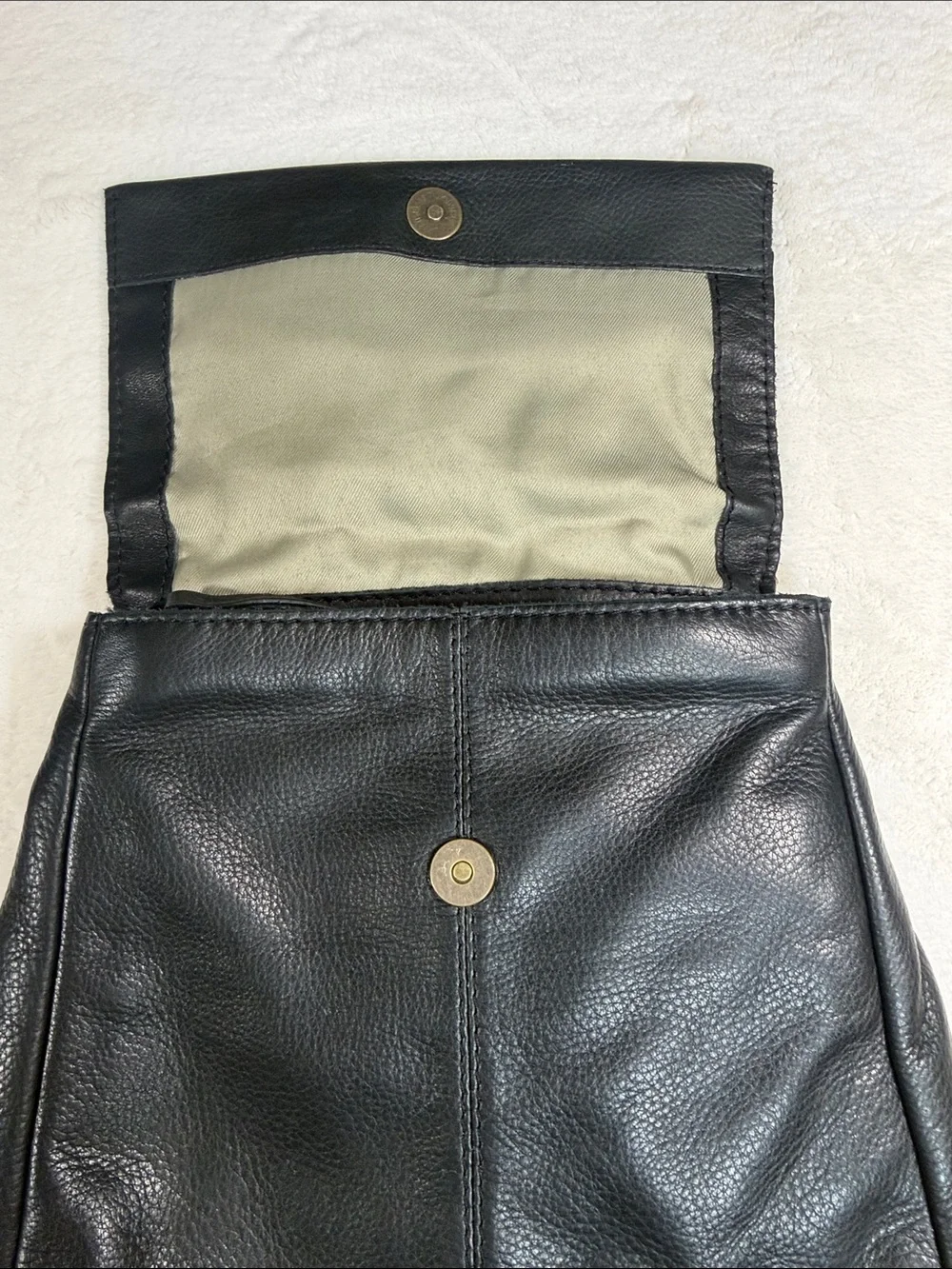 American Leather Co. Liberty Black Leather Backpack